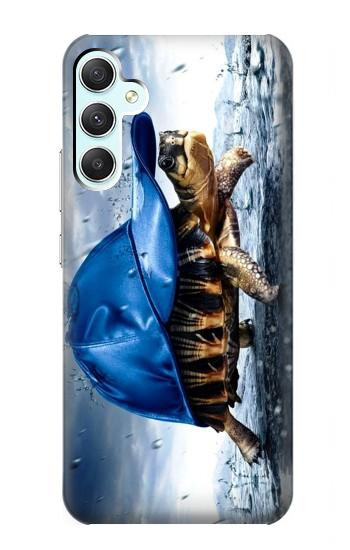 W0084 Turtle in the Rain Case Cover Custodia e Flip Case per Samsung Galaxy A34 5G