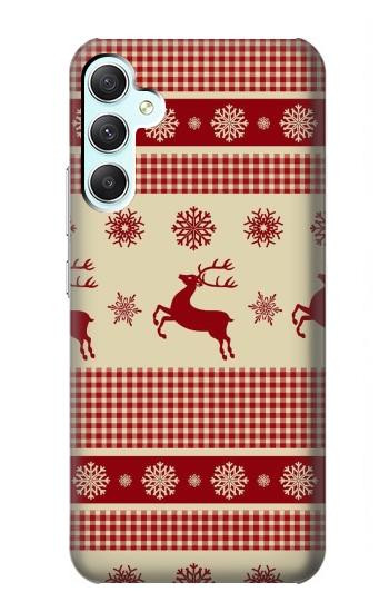 W2310 Christmas Snow Reindeers Case Cover Custodia e Flip Case per Samsung Galaxy A34 5G