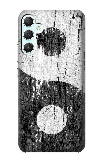 W2489 Yin Yang Wood Graphic Printed Case Cover Custodia e Flip Case per Samsung Galaxy A34 5G