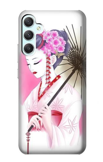 W2579 Japanese Traditional Geisha Kimono Case Cover Custodia e Flip Case per Samsung Galaxy A34 5G