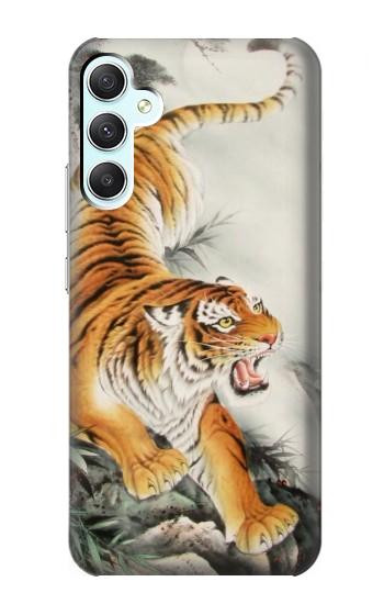 W2751 Chinese Tiger Brush Painting Case Cover Custodia e Flip Case per Samsung Galaxy A34 5G