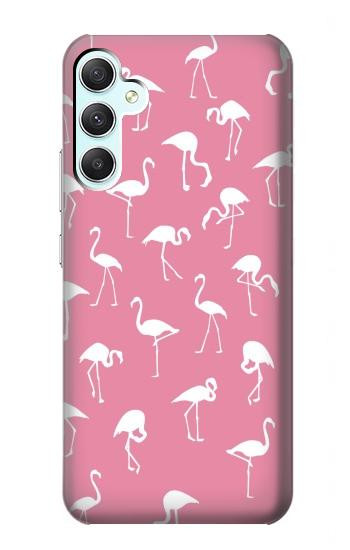 W2858 Pink Flamingo Pattern Case Cover Custodia e Flip Case per Samsung Galaxy A34 5G