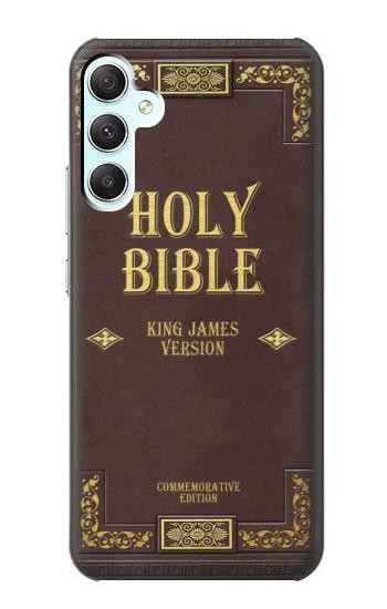 W2889 Holy Bible Cover King James Version Case Cover Custodia e Flip Case per Samsung Galaxy A34 5G