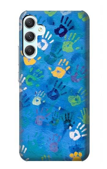 W3403 Hand Print Case Cover Custodia e Flip Case per Samsung Galaxy A34 5G