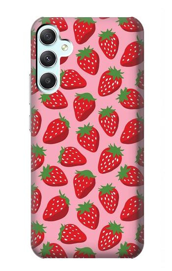 W3719 Strawberry Pattern Case Cover Custodia e Flip Case per Samsung Galaxy A34 5G