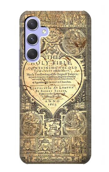 W0330 Bible Page Case Cover Custodia e Flip Case per Samsung Galaxy A54 5G