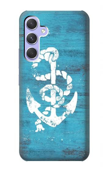 W3053 Marine Anchor Blue Case Cover Custodia e Flip Case per Samsung Galaxy A54 5G