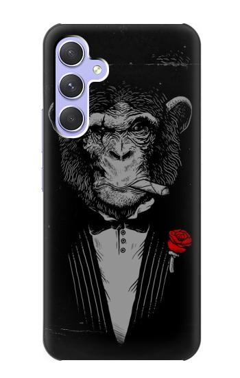 W3167 Funny Monkey God Father Case Cover Custodia e Flip Case per Samsung Galaxy A54 5G