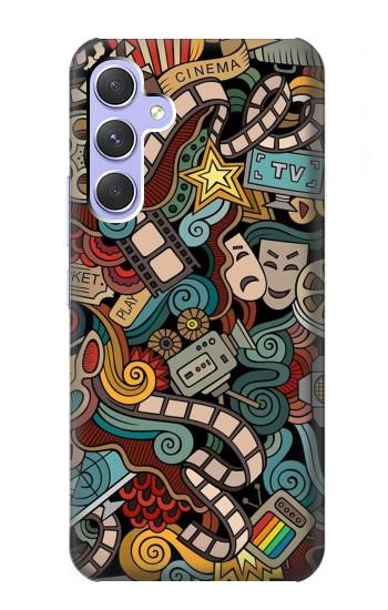 W3480 Movie Acting Entertainment Case Cover Custodia e Flip Case per Samsung Galaxy A54 5G