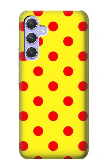 W3526 Red Spot Polka Dot Case Cover Custodia e Flip Case per Samsung Galaxy A54 5G