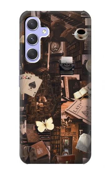 W3877 Dark Academia Case Cover Custodia e Flip Case per Samsung Galaxy A54 5G