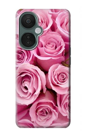 W2943 Pink Rose Case Cover Custodia e Flip Case per OnePlus Nord CE 3 Lite, Nord N30 5G
