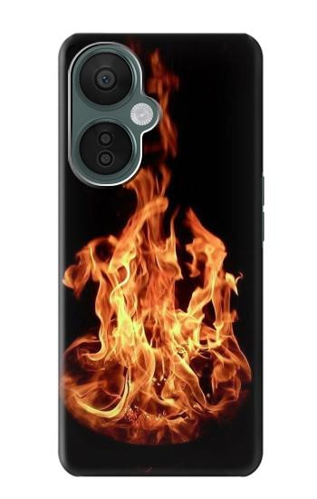 W3379 Fire Frame Case Cover Custodia e Flip Case per OnePlus Nord CE 3 Lite, Nord N30 5G