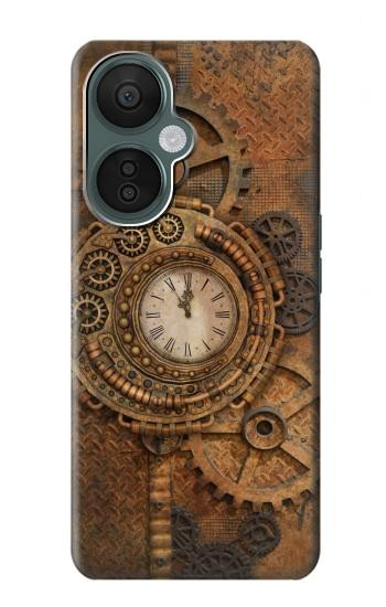 W3401 Clock Gear Steampunk Case Cover Custodia e Flip Case per OnePlus Nord CE 3 Lite, Nord N30 5G