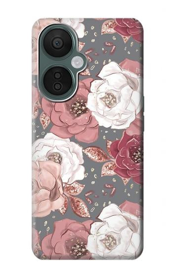 W3716 Rose Floral Pattern Case Cover Custodia e Flip Case per OnePlus Nord CE 3 Lite, Nord N30 5G