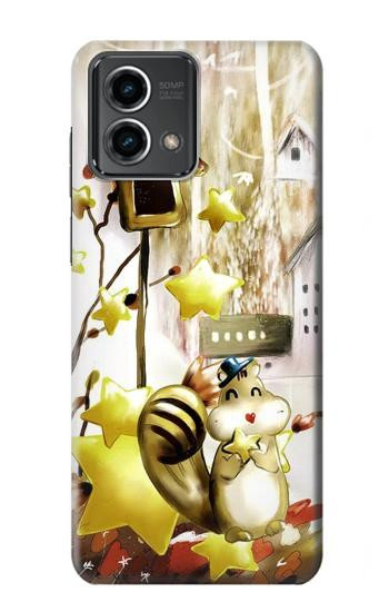 W0109 Cute Squirrel Cartoon Case Cover Custodia e Flip Case per Motorola Moto G Stylus 5G (2023)