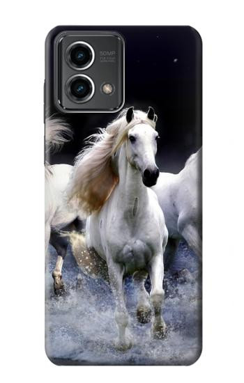 W0246 White Horse Case Cover Custodia e Flip Case per Motorola Moto G Stylus 5G (2023)