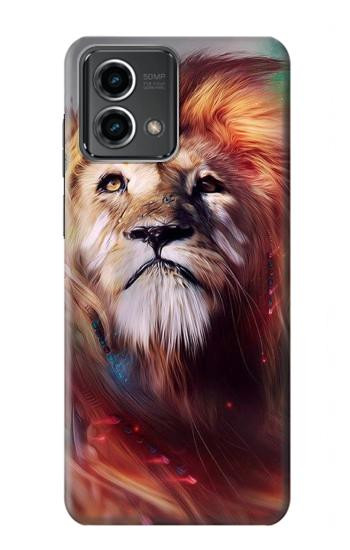 W0691 Leo Paint Case Cover Custodia e Flip Case per Motorola Moto G Stylus 5G (2023)