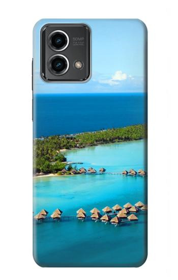 W0844 Bora Bora Island Case Cover Custodia e Flip Case per Motorola Moto G Stylus 5G (2023)