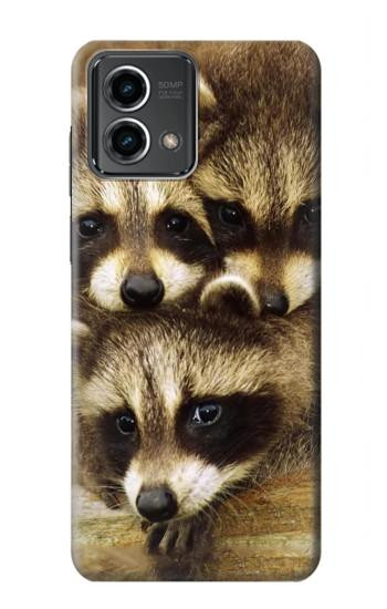 W0977 Baby Raccoons Case Cover Custodia e Flip Case per Motorola Moto G Stylus 5G (2023)