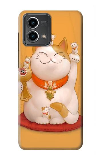 W1217 Maneki Neko Lucky Cat Case Cover Custodia e Flip Case per Motorola Moto G Stylus 5G (2023)