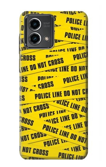 W2088 Police Line Do Not Cross Case Cover Custodia e Flip Case per Motorola Moto G Stylus 5G (2023)