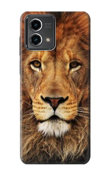 W2870 Lion King of Beasts Case Cover Custodia e Flip Case per Motorola Moto G Stylus 5G (2023)