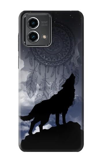 W3011 Dream Catcher Wolf Howling Case Cover Custodia e Flip Case per Motorola Moto G Stylus 5G (2023)