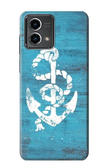 W3053 Marine Anchor Blue Case Cover Custodia e Flip Case per Motorola Moto G Stylus 5G (2023)