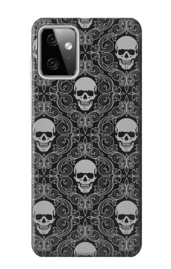 W2371 Skull Vintage Monochrome Pattern Case Cover Custodia e Flip Case per Motorola Moto G Power (2023) 5G