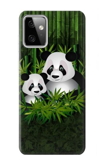 W2441 Panda Family Bamboo Forest Case Cover Custodia e Flip Case per Motorola Moto G Power (2023) 5G