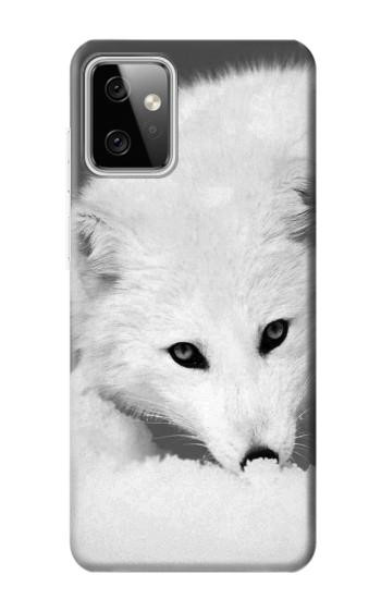 W2569 White Arctic Fox Case Cover Custodia e Flip Case per Motorola Moto G Power (2023) 5G