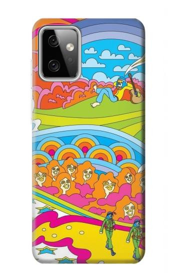 W3407 Hippie Art Case Cover Custodia e Flip Case per Motorola Moto G Power (2023) 5G