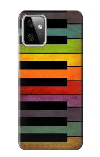 W3451 Colorful Piano Case Cover Custodia e Flip Case per Motorola Moto G Power (2023) 5G