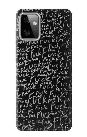 W3478 Funny Words Blackboard Case Cover Custodia e Flip Case per Motorola Moto G Power (2023) 5G