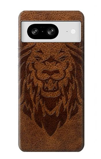 W2529 Leo Zodiac Tattoo Brown Graphic Print Case Cover Custodia e Flip Case per Google Pixel 8