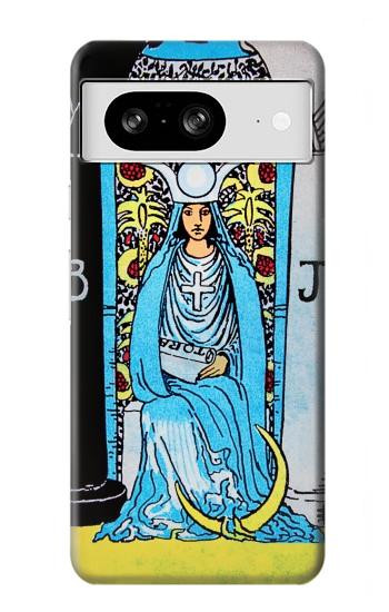 W2837 The High Priestess Vintage Tarot Card Case Cover Custodia e Flip Case per Google Pixel 8
