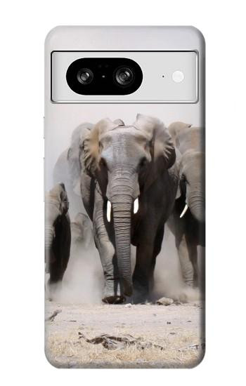 W3142 African Elephant Case Cover Custodia e Flip Case per Google Pixel 8