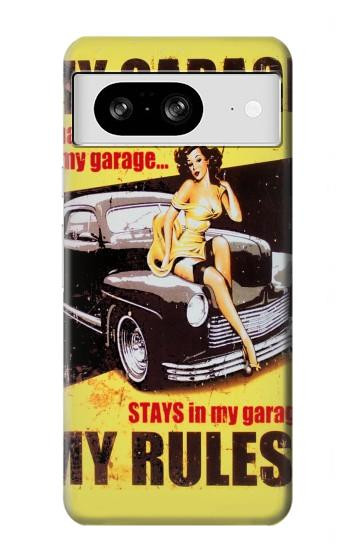 W3198 My Garage Pinup Girl Case Cover Custodia e Flip Case per Google Pixel 8