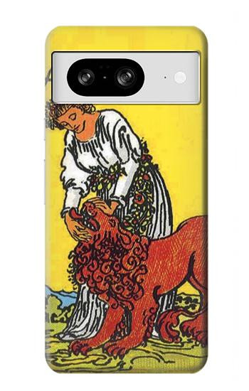 W3458 Strength Tarot Card Case Cover Custodia e Flip Case per Google Pixel 8