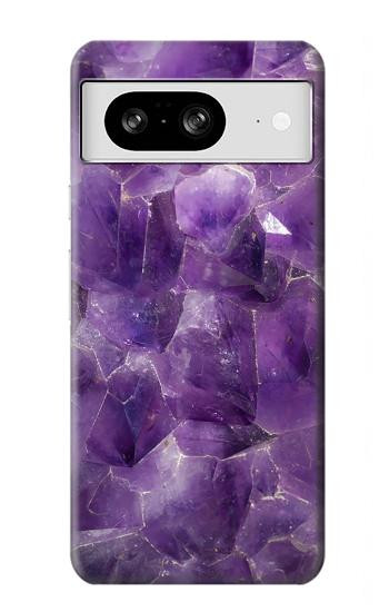 W3713 Purple Quartz Amethyst Graphic Printed Case Cover Custodia e Flip Case per Google Pixel 8