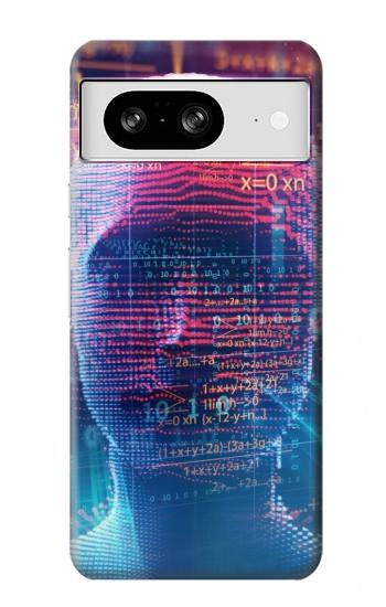 W3800 Digital Human Face Case Cover Custodia e Flip Case per Google Pixel 8