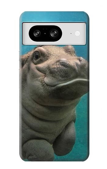 W3871 Cute Baby Hippo Hippopotamus Case Cover Custodia e Flip Case per Google Pixel 8