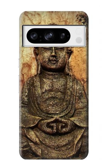 W0344 Buddha Rock Carving Case Cover Custodia e Flip Case per Google Pixel 8 pro