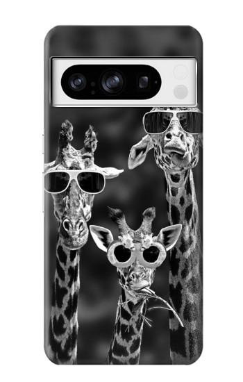 W2327 Giraffes With Sunglasses Case Cover Custodia e Flip Case per Google Pixel 8 pro