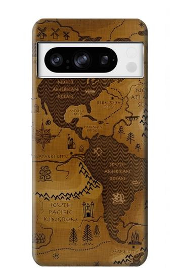 W2861 Antique World Map Case Cover Custodia e Flip Case per Google Pixel 8 pro W2861 Antique World Map Case Cover Custodia e Flip Case per Google Pixel 8 pro