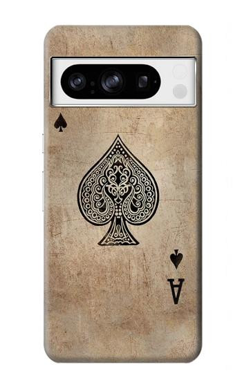 W2928 Vintage Spades Ace Card Case Cover Custodia e Flip Case per Google Pixel 8 pro W2928 Vintage Spades Ace Card Case Cover Custodia e Flip Case per Google Pixel 8 pro