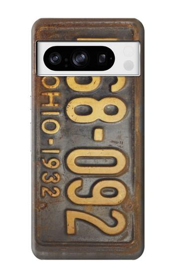 W3228 Vintage Car License Plate Case Cover Custodia e Flip Case per Google Pixel 8 pro