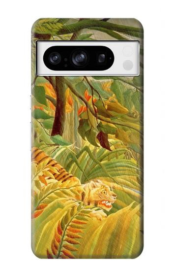 W3344 Henri Rousseau Tiger in a Tropical Storm Case Cover Custodia e Flip Case per Google Pixel 8 pro W3344 Henri Rousseau Tiger in a Tropical Storm Case Cover Custodia e Flip Case per Google Pixel 8 pro