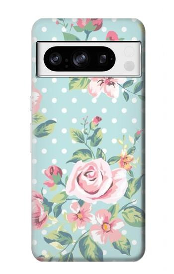 W3494 Vintage Rose Polka Dot Case Cover Custodia e Flip Case per Google Pixel 8 pro
